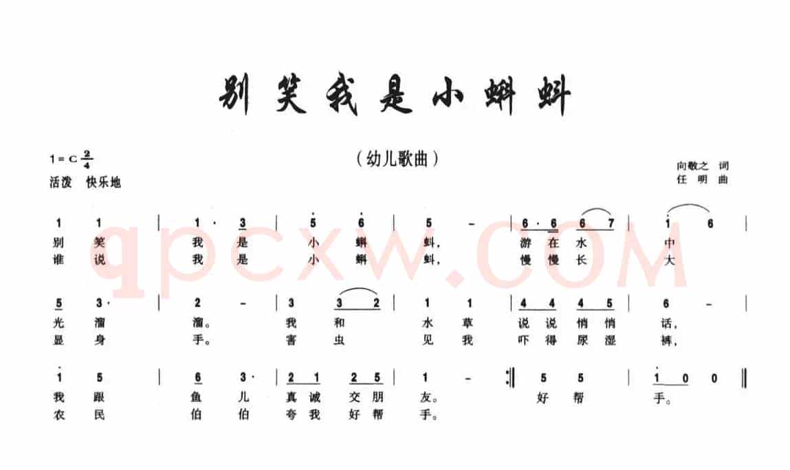 别笑我是小蝌蚪
