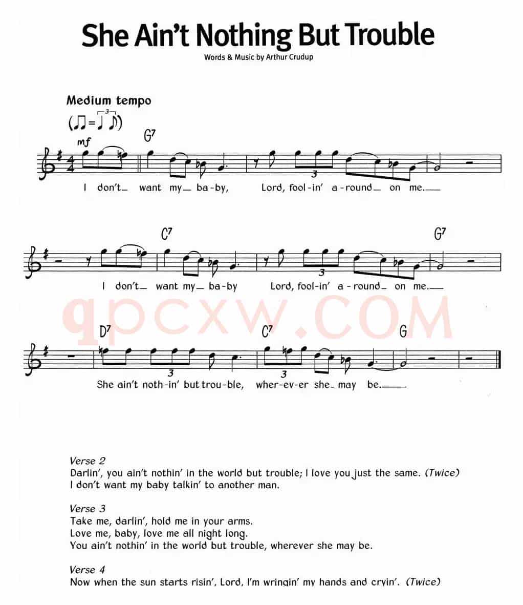 蓝调音乐：She Ain't Nothing But Trouble