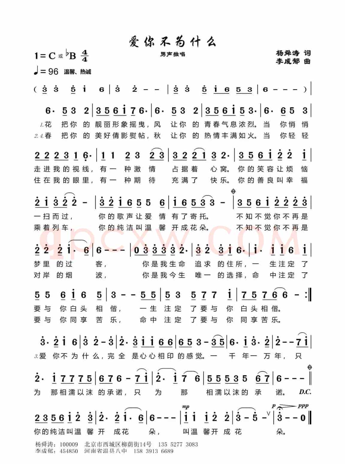爱你不为什么