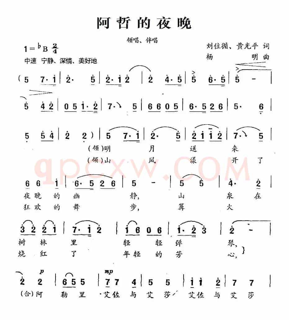 阿哲的夜晚（领唱+伴唱）