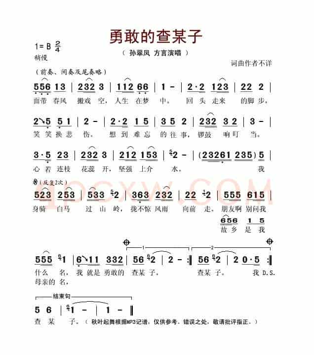 勇敢的查某子
