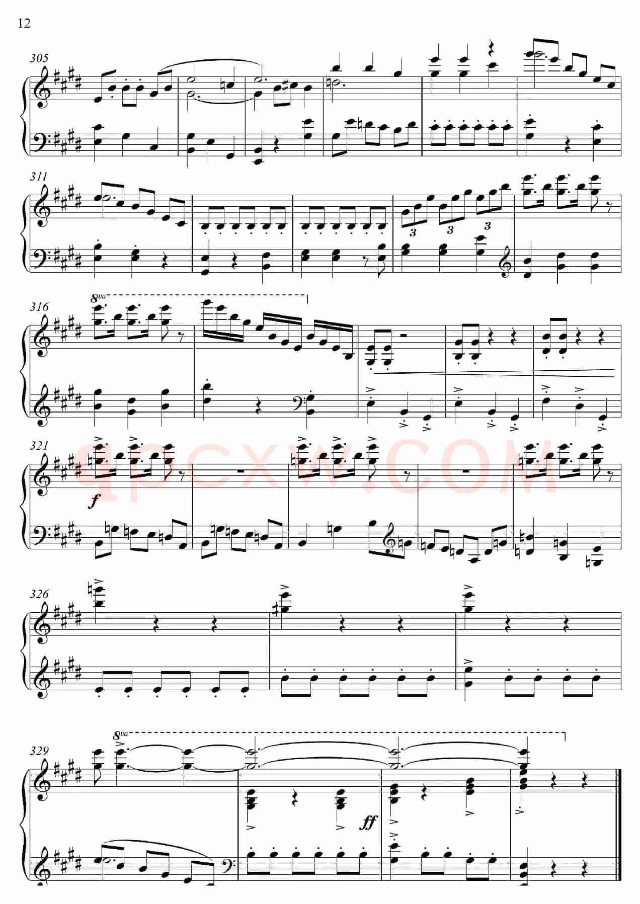 第22钢琴奏鸣曲“信仰”Piano Sonata No`22（四个乐章）