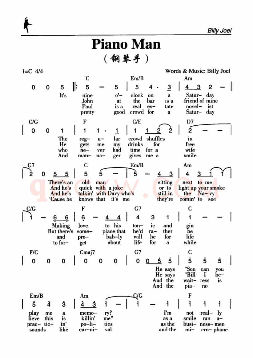 Piano Man（钢琴手）