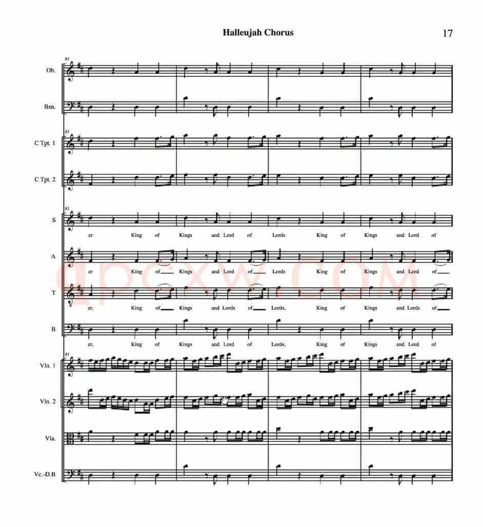 哈利路亚总谱11-19（Halleujah Chorus）