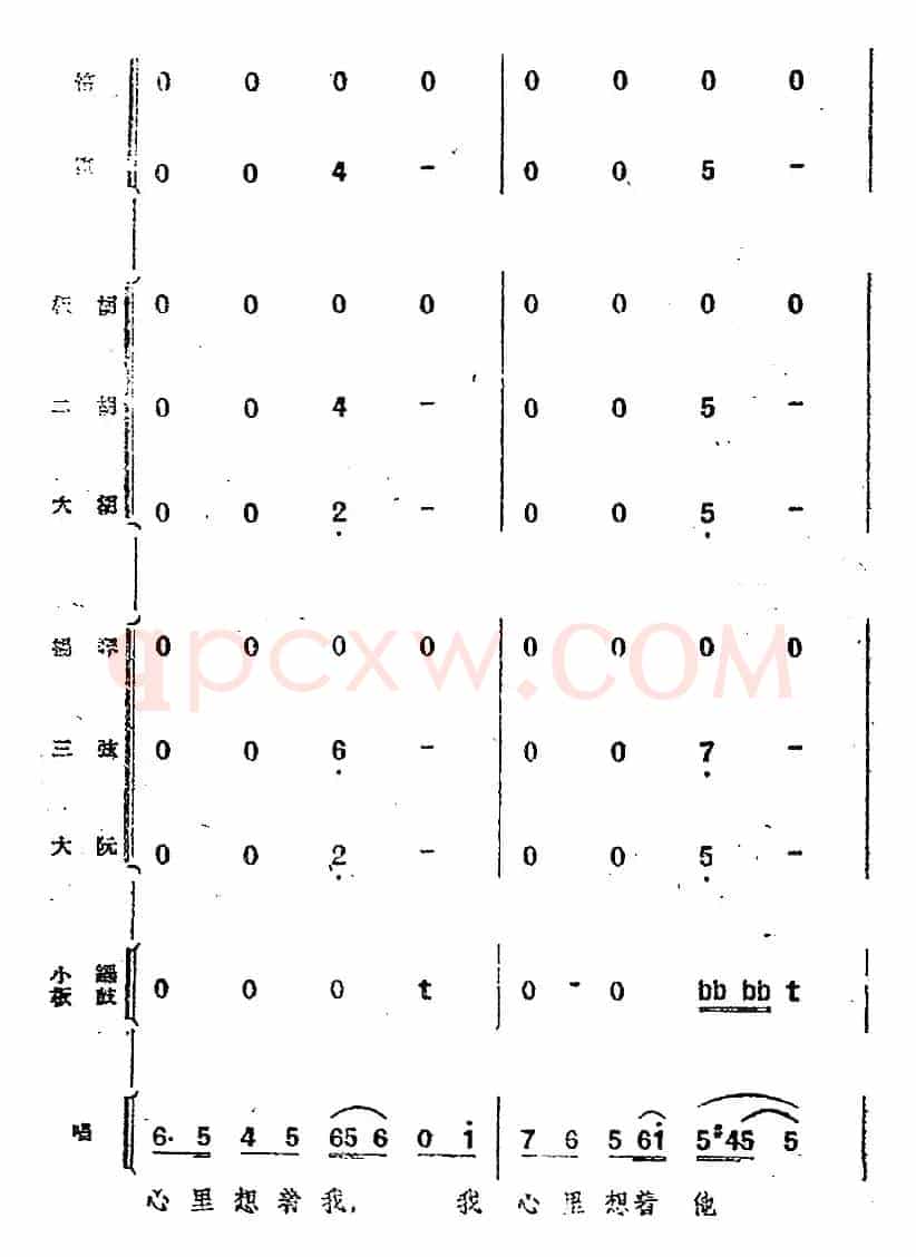 歌剧《小二黑结婚》第七曲 咱们的婚姻自作主（民乐合奏总谱）