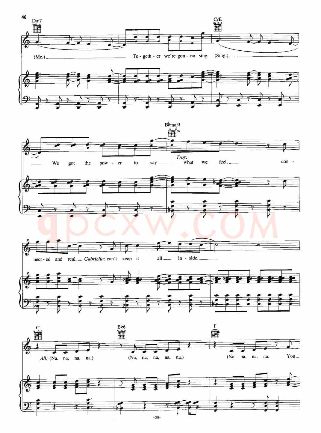 [美]You Are the Music in Me (Sharpay Version)（正谱）