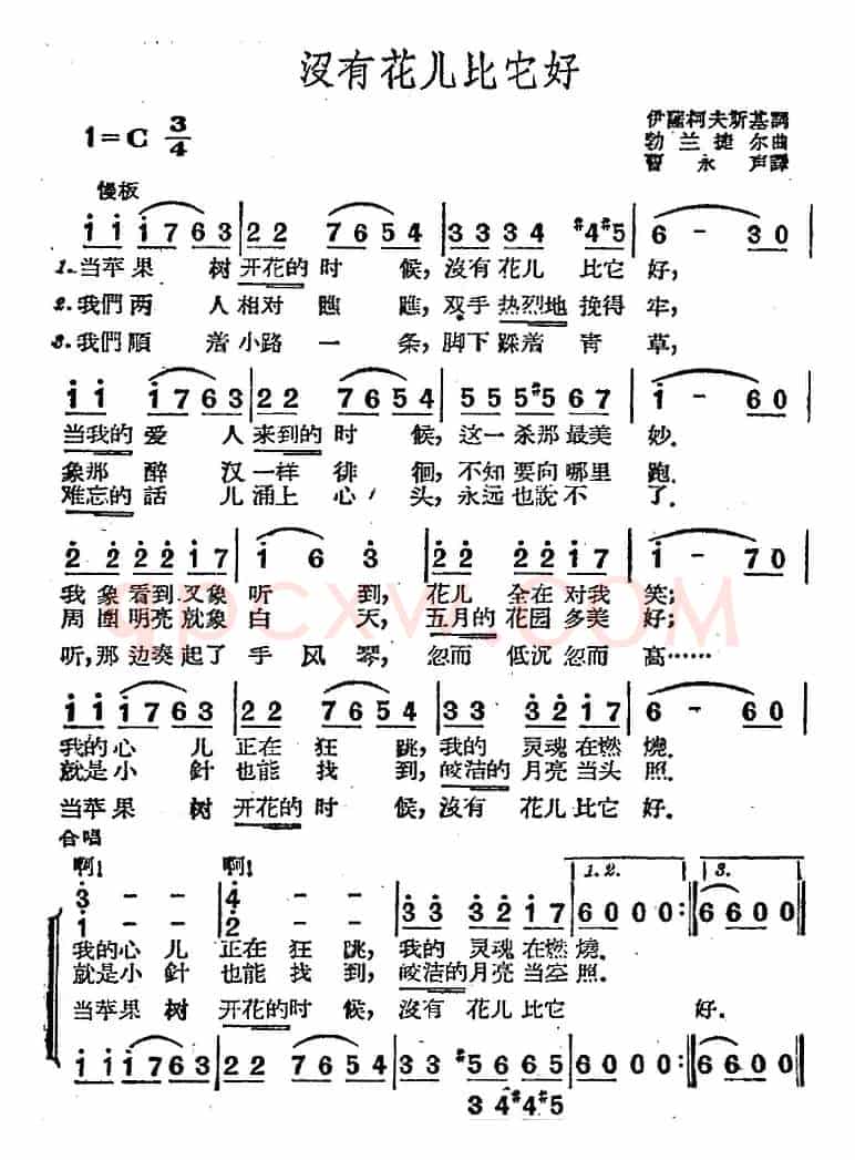 [前苏联]没有花儿比它好