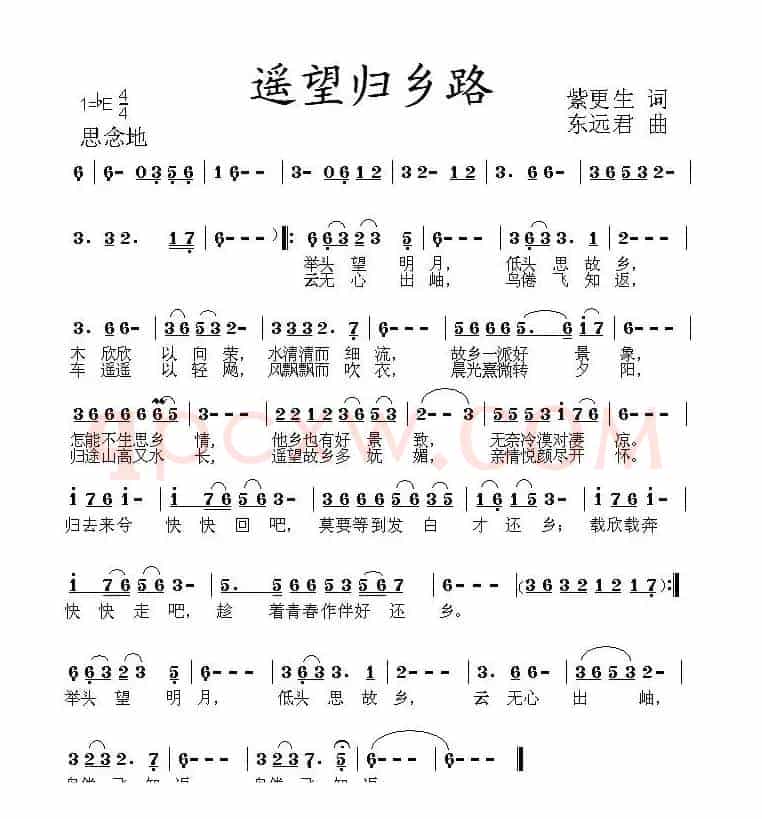 遥望归乡路