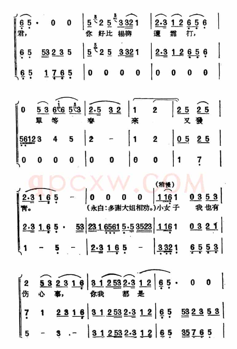 [黄梅戏曲调]唱片选辑类：天仙配（路遇之二）