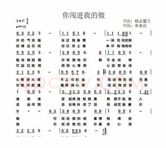你闯进我的微