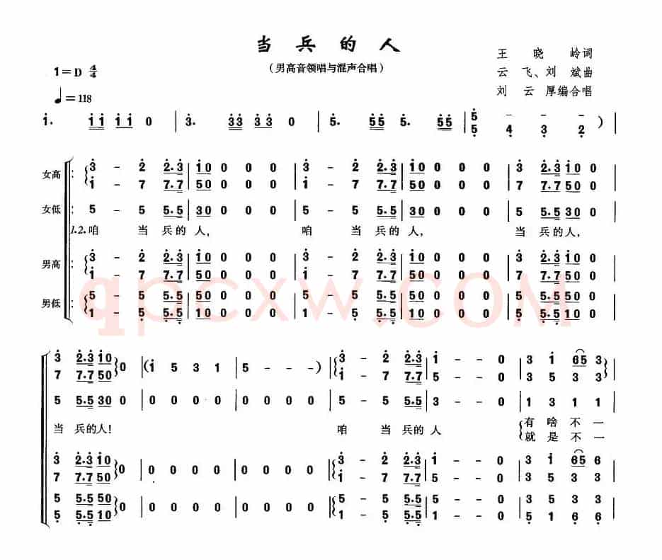 当兵的人