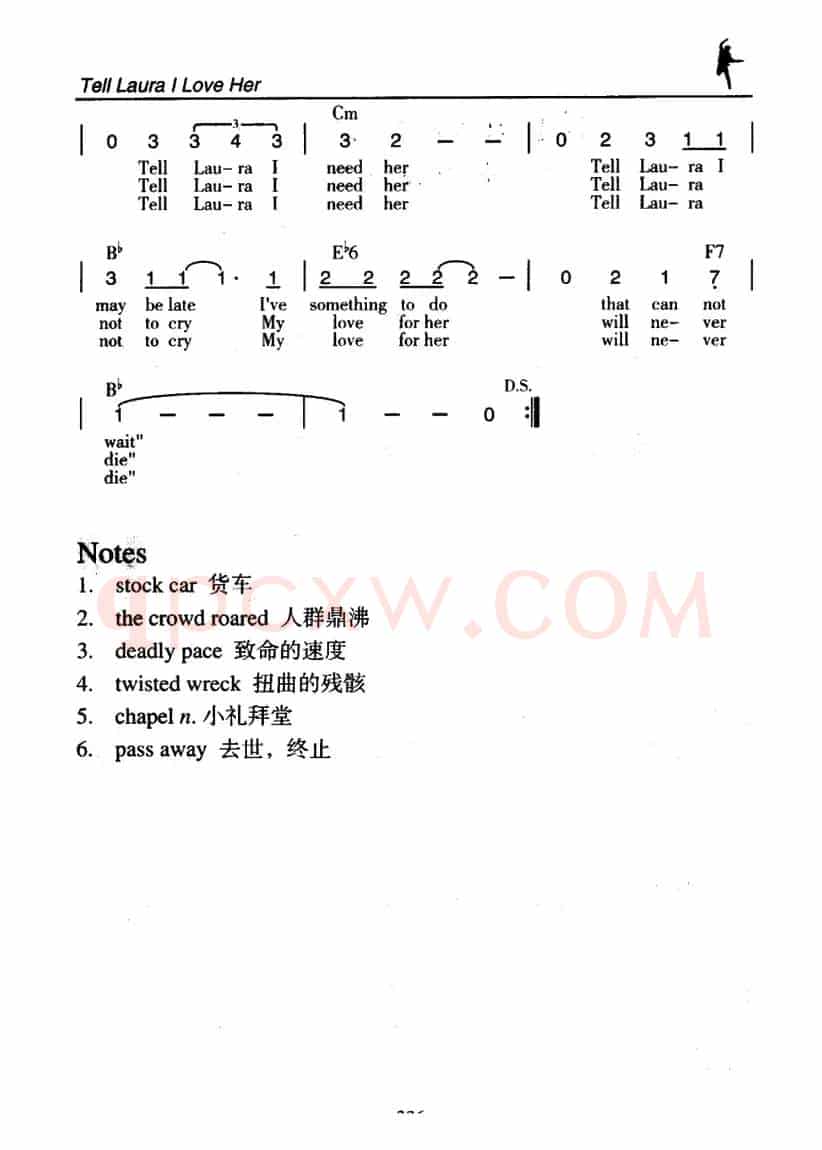 Tell Laura I Love Her（告诉劳拉我爱她）