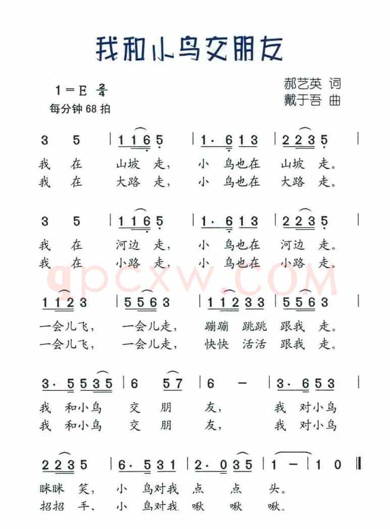 我和小鸟交朋友