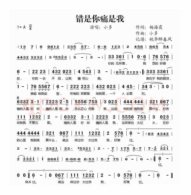 错是你痛是我