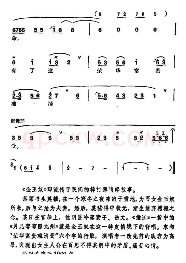 [锡剧]梅兰珍唱腔集：月儿弯弯照九州（选自《金玉奴·推江》金玉奴唱段）