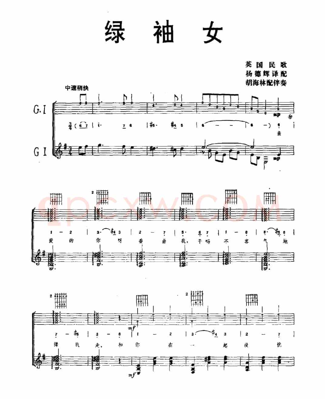 [英]绿袖女