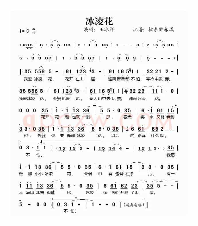 冰凌花(狼外婆 词曲)