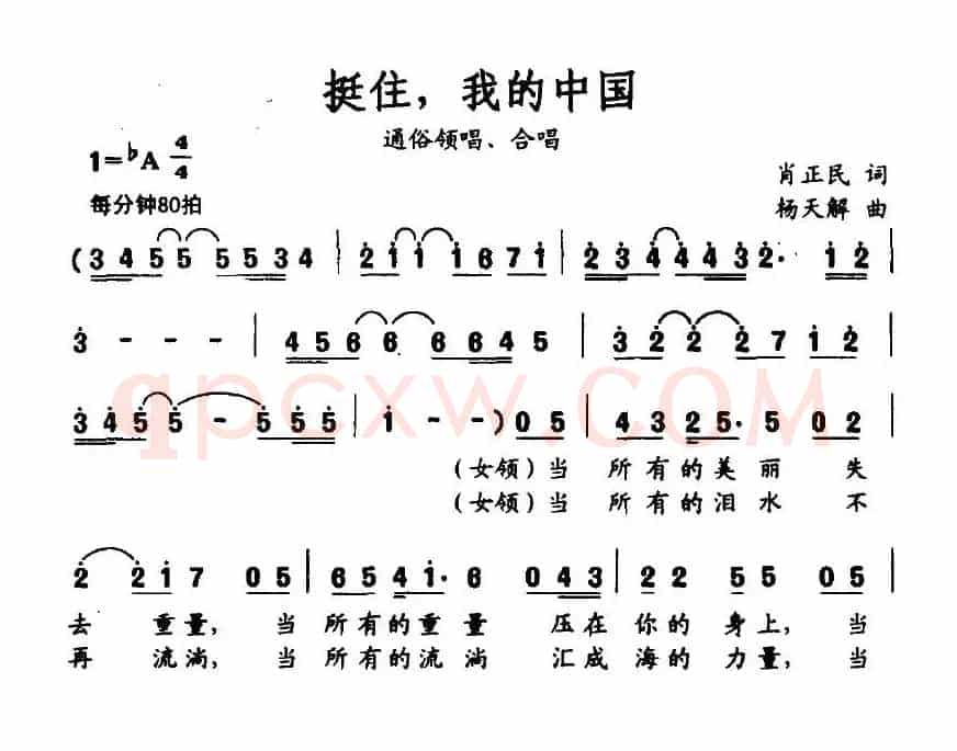 挺住，我的中国
