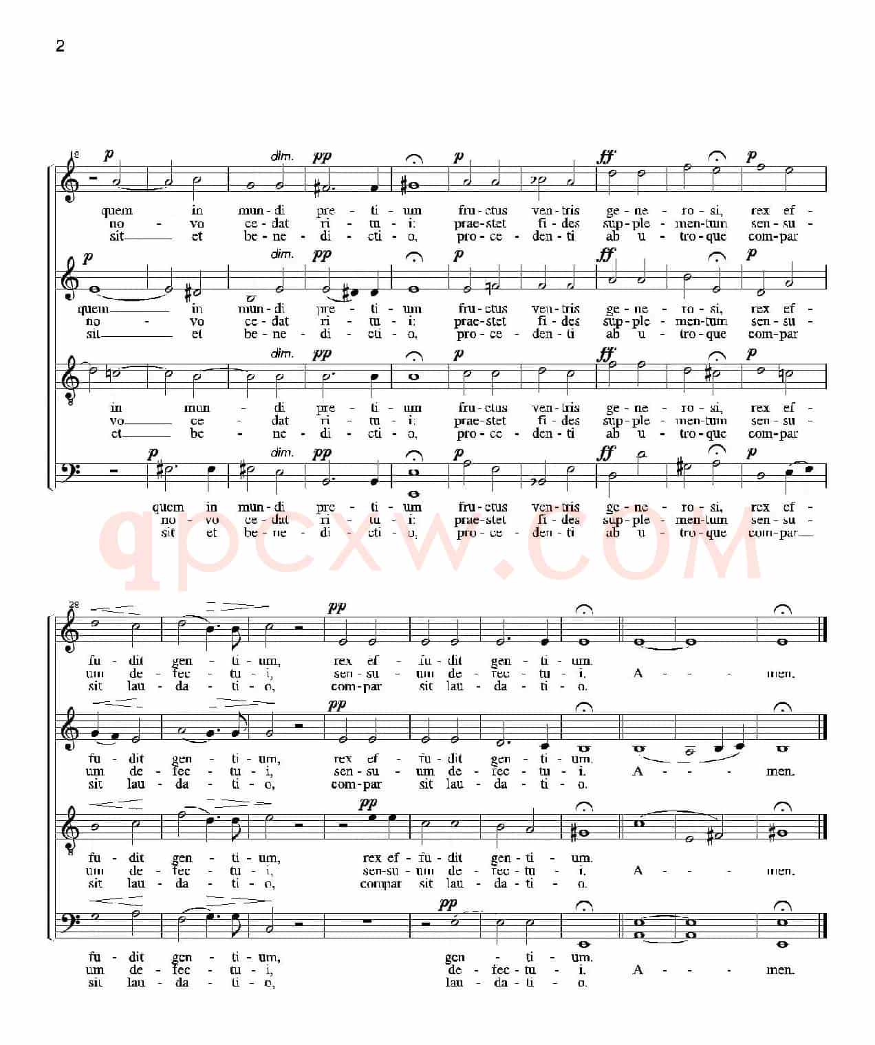 Pange lingua（混声合唱）