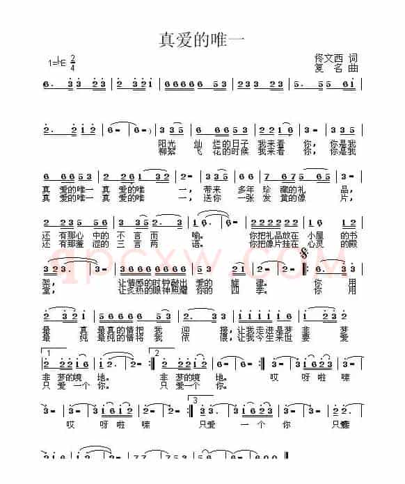 真爱的唯一