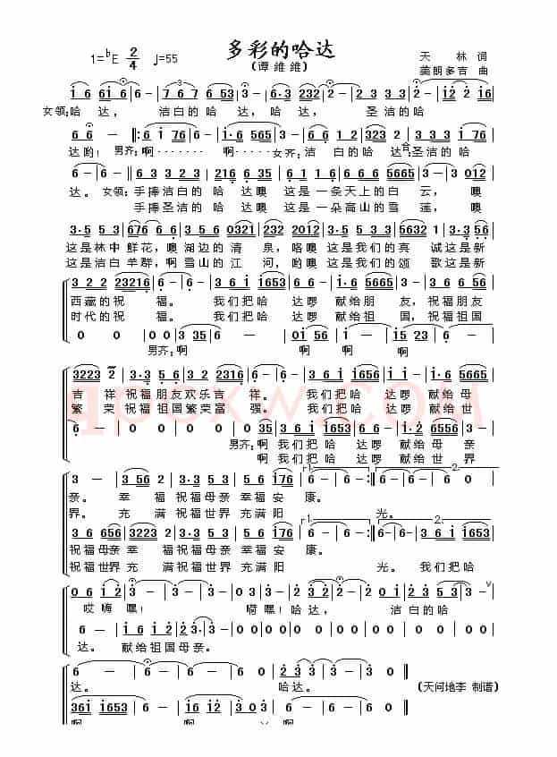 多彩的哈达