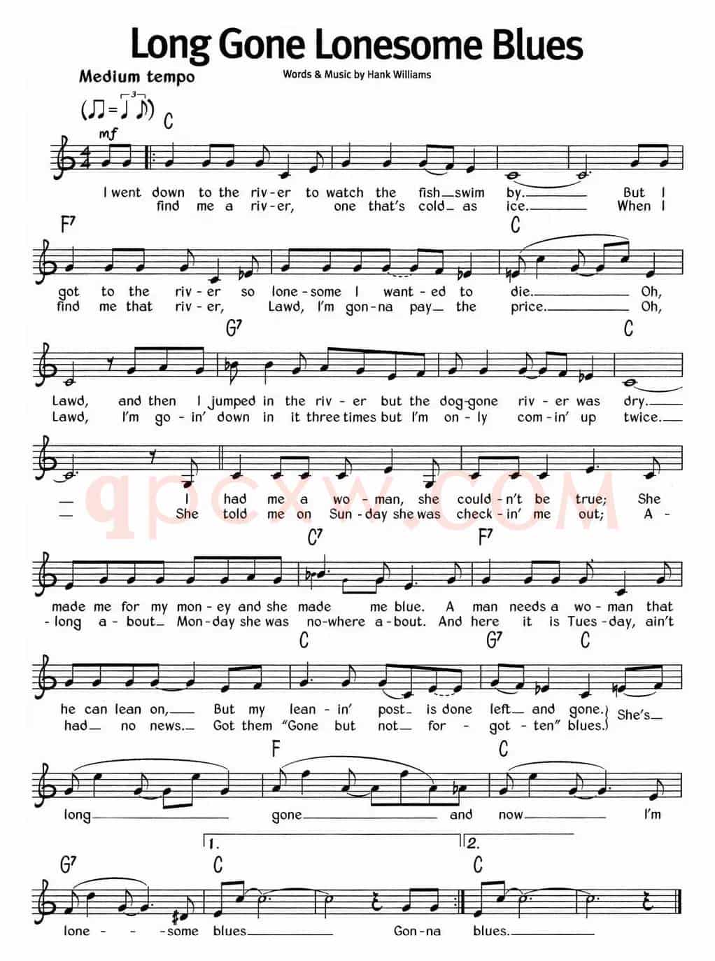蓝调音乐：Long Gone Lonesome Blues