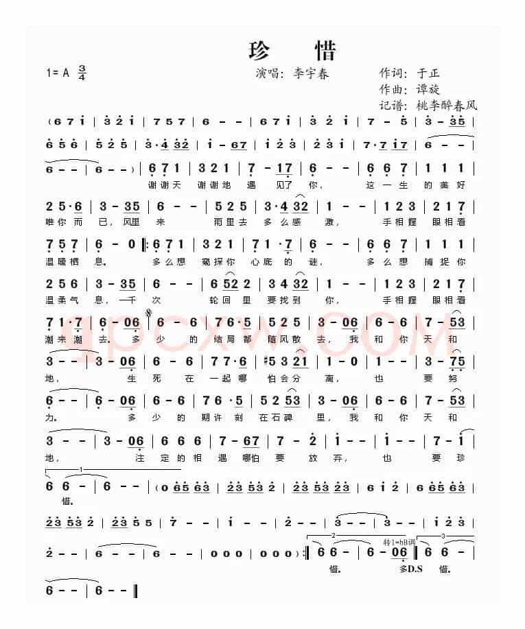 珍惜(《陆贞传奇》主题曲)