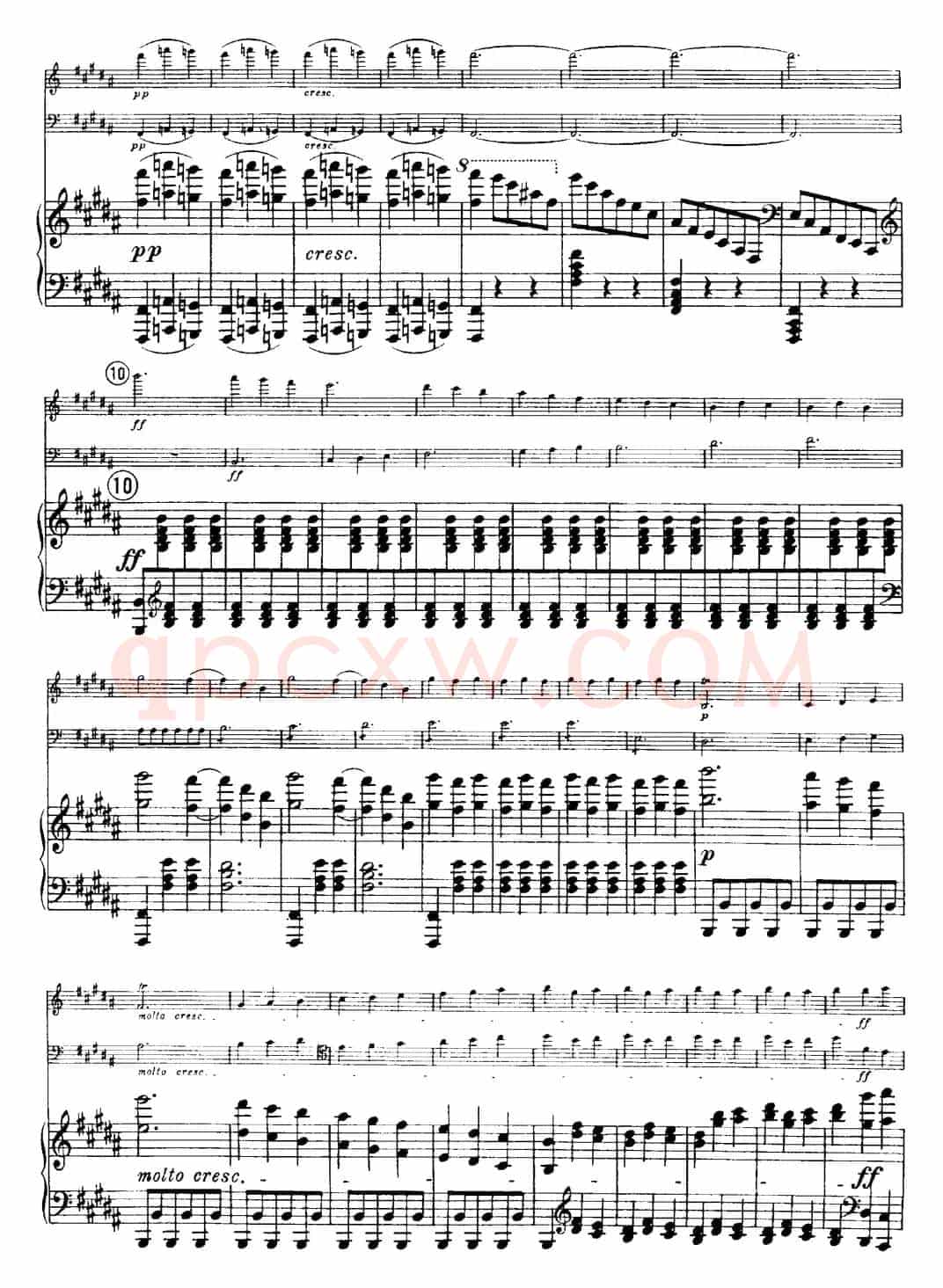 Franck《Piano Trio Op.1 No.1,F-sharp minor》(Ⅱ、小提琴+大提琴+钢琴伴奏)
