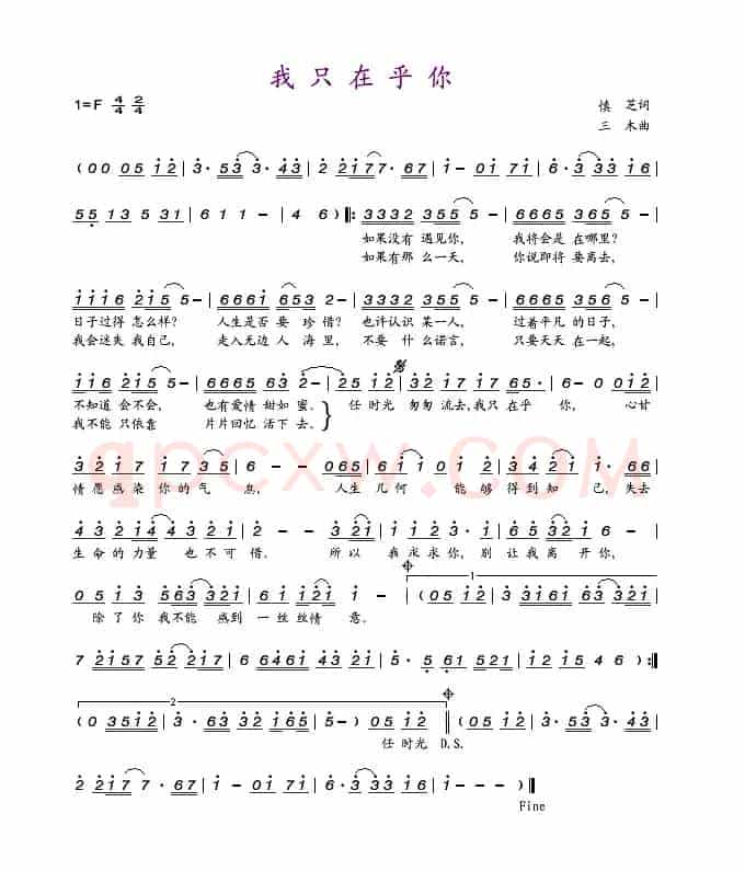 我只在乎你