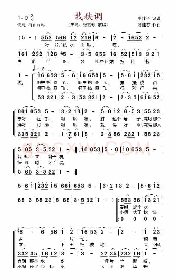 栽秧调