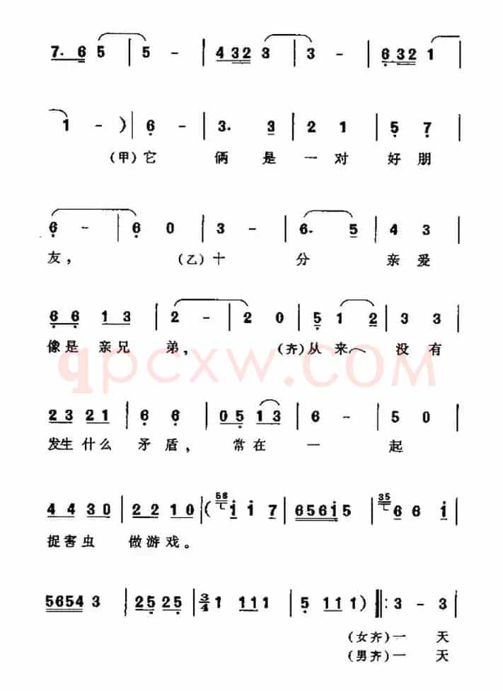 公鸡和鸭子