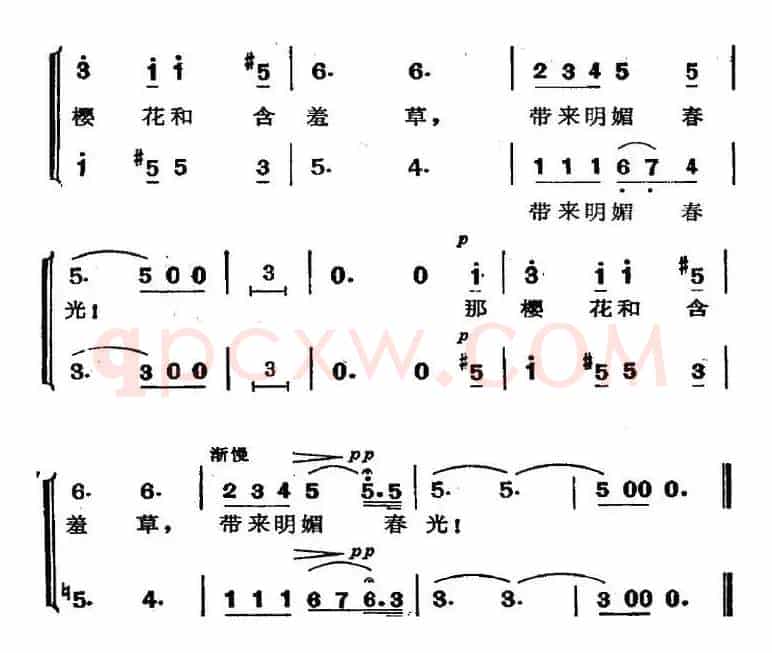 歌剧《蝴蝶夫人》选曲：花儿二重唱