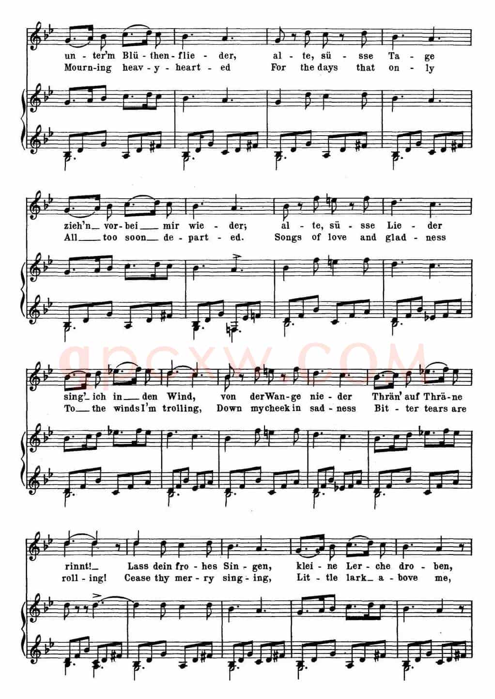 Chopin-17 Polish Songs Op.74,No.2(Der Fruhling. In Spring.)(钢琴伴奏谱)