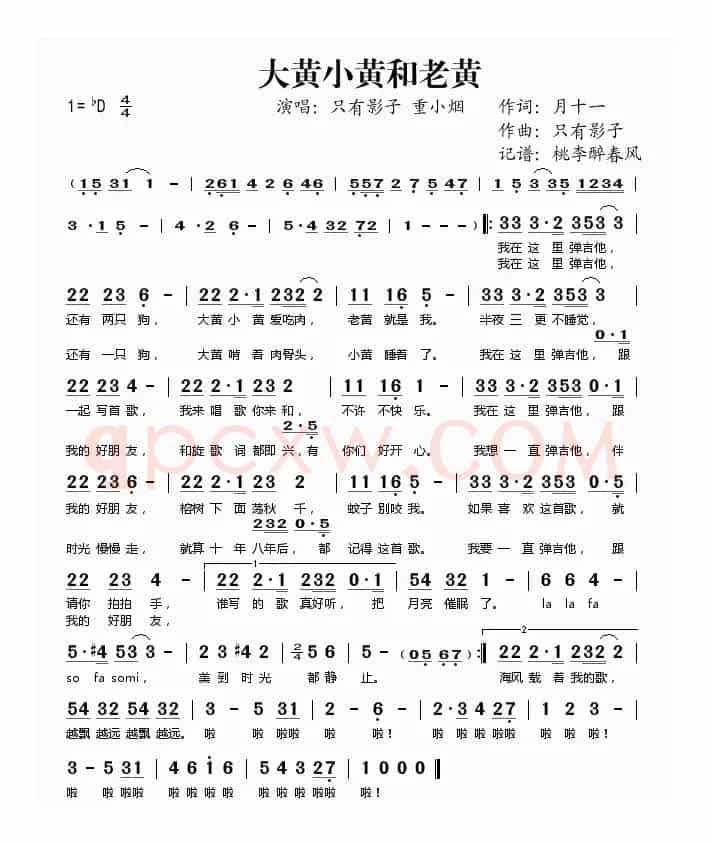大黄小黄和老黄