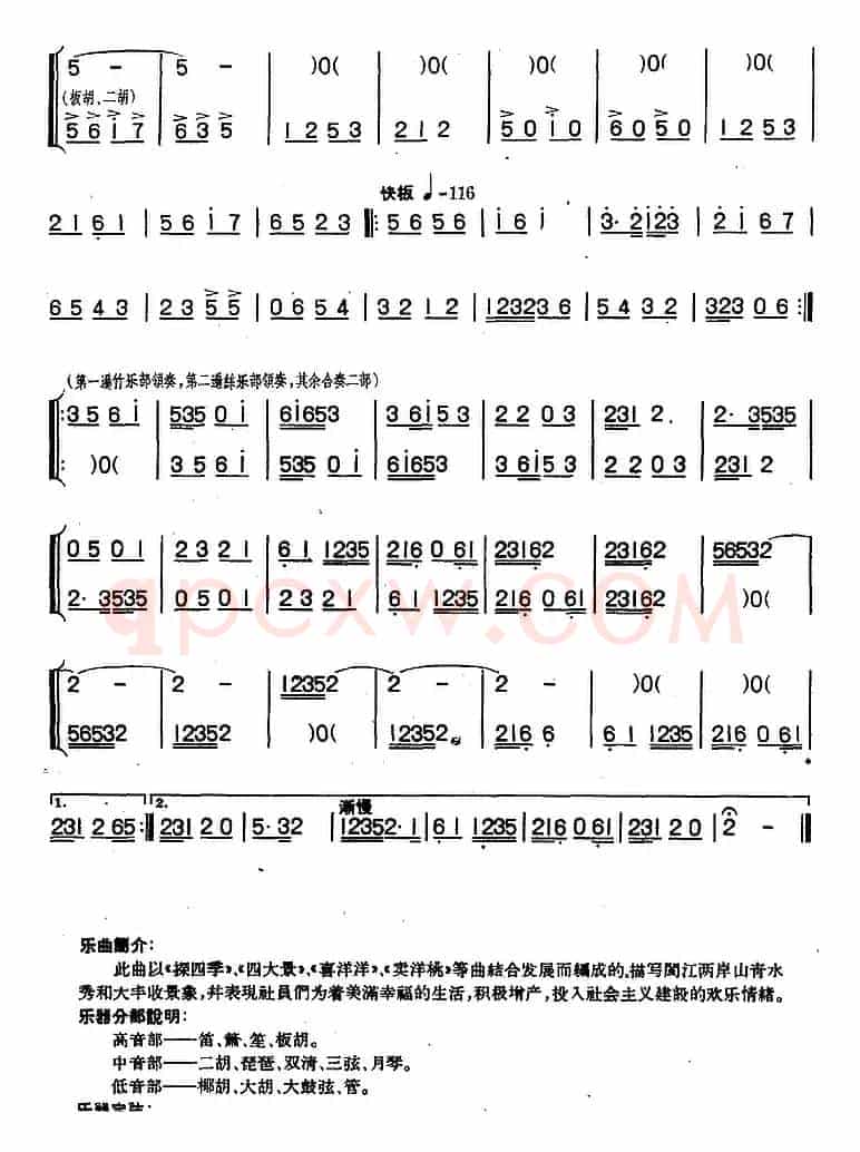 闽剧小调组曲（民乐合奏）