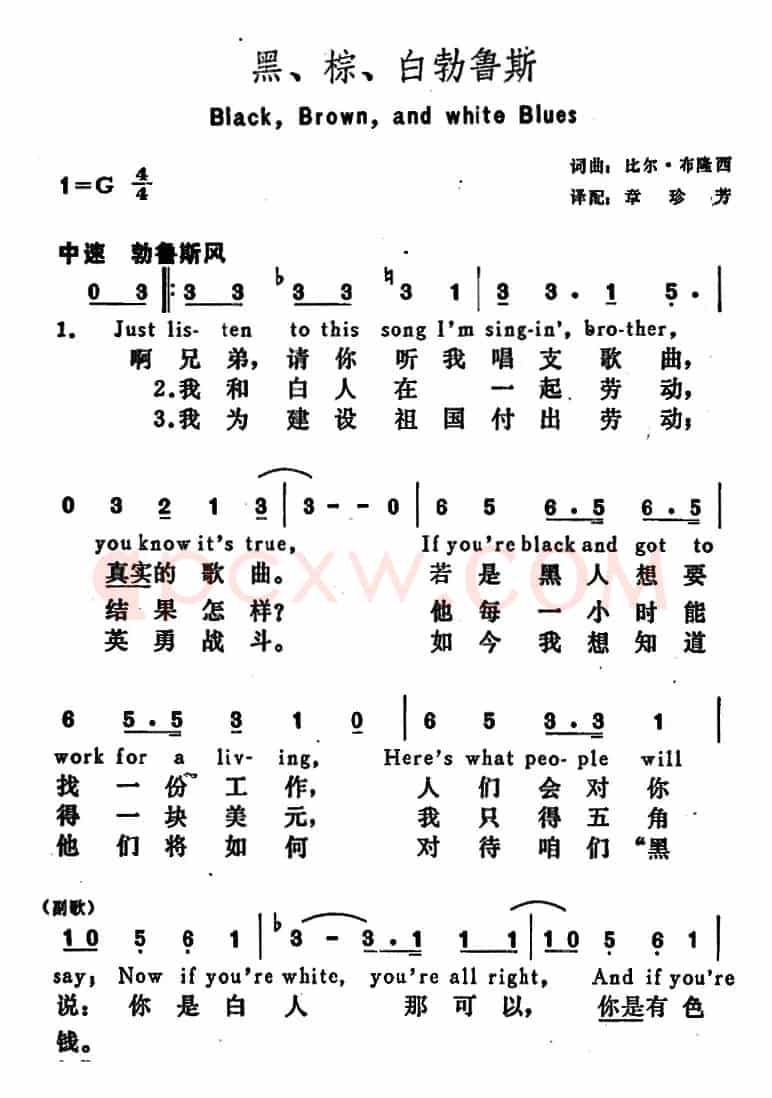 [美]黑、棕、白勃鲁斯（Black，Brown，and White Blues）
