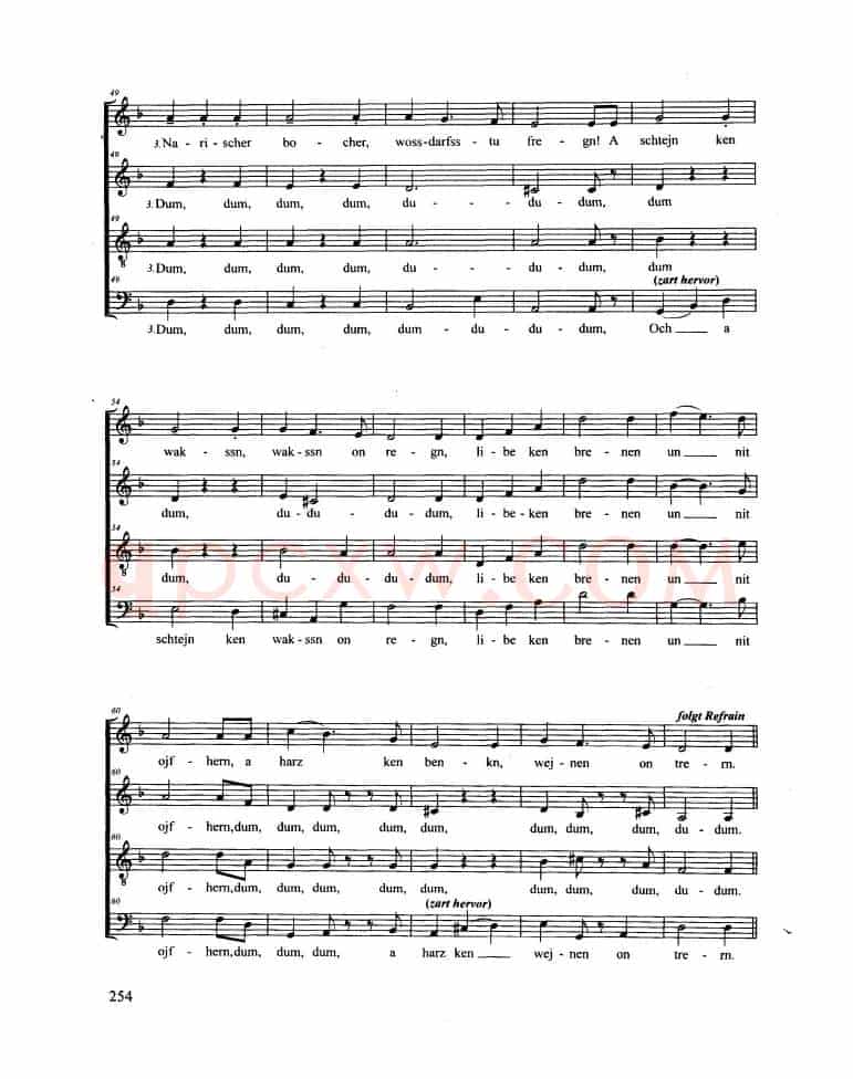 Tumbalalaika（合唱 正谱）