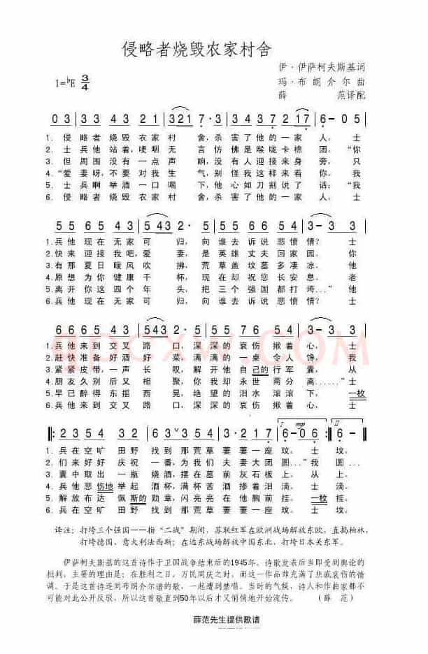 侵略者烧毁农家村舍（前苏联）