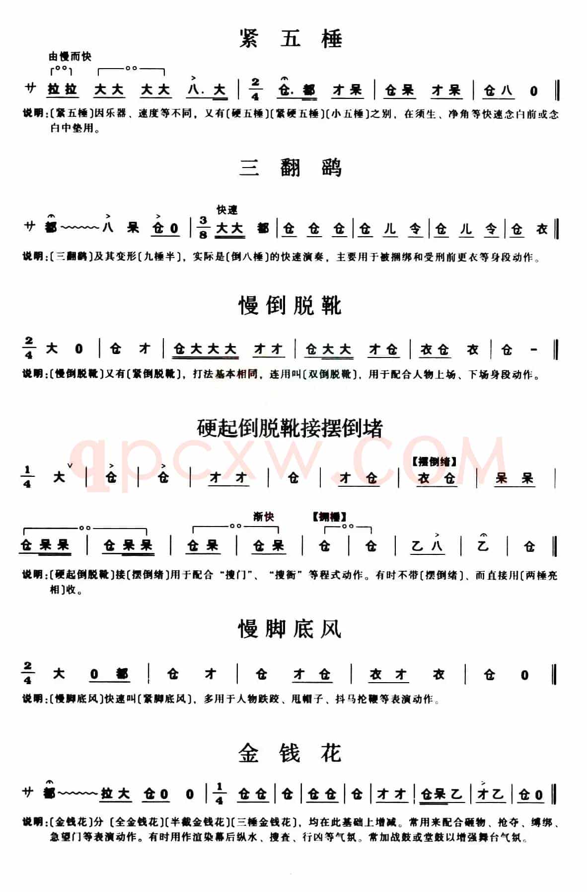 [秦腔]锣鼓谱