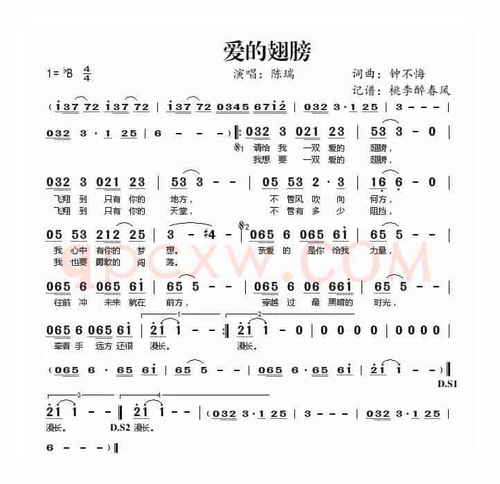 爱的翅膀(陈瑞演唱)