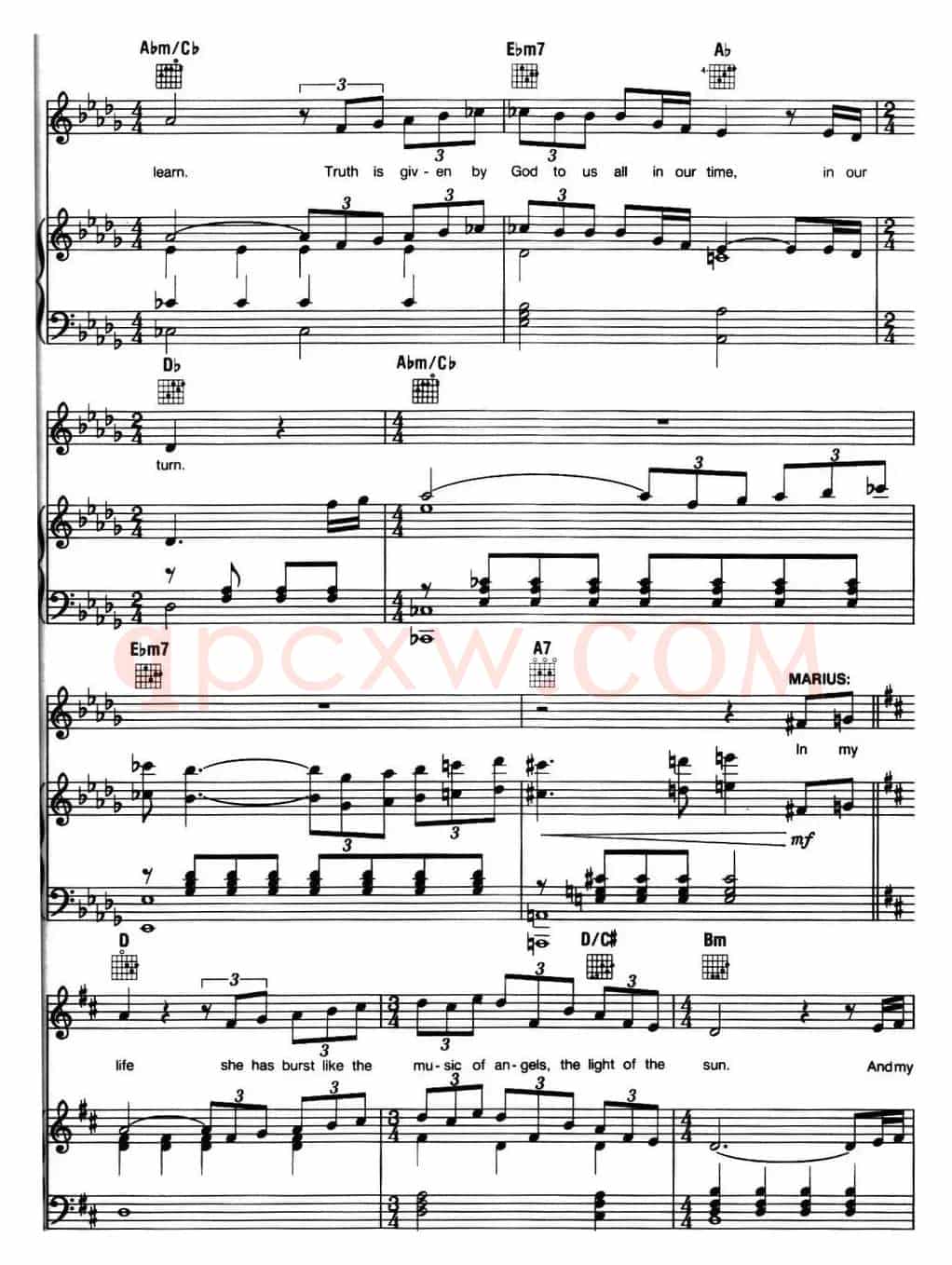 In My Life (音乐剧《悲惨世界》(Les Miserables)选曲、正谱 )