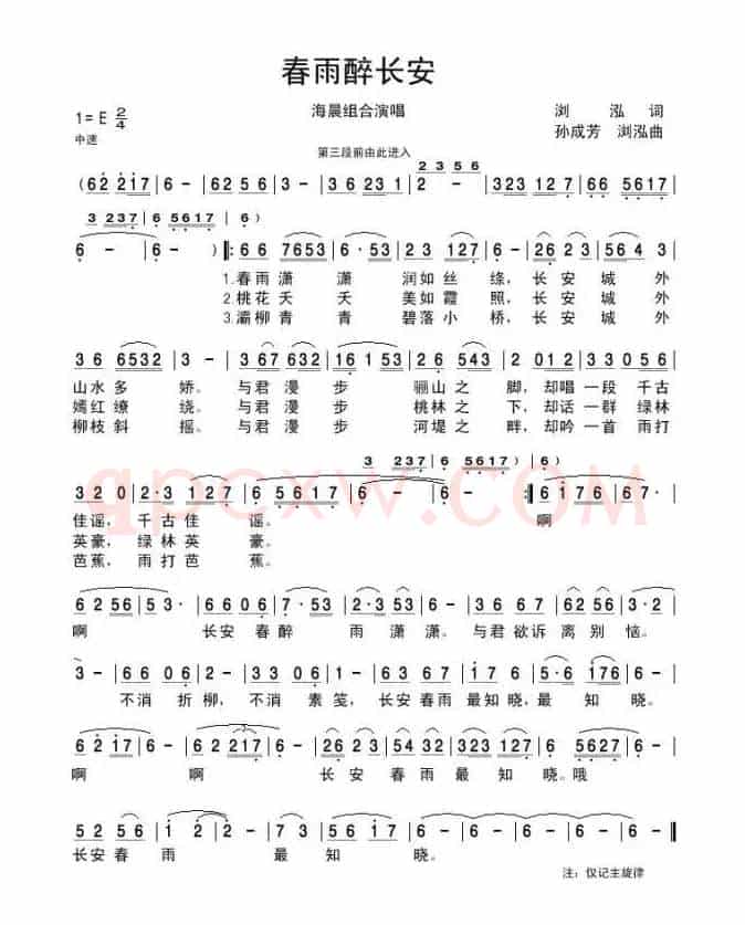 春雨醉长安