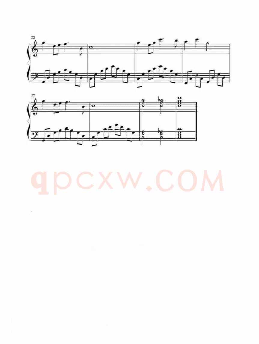 送别（钢琴曲谱）