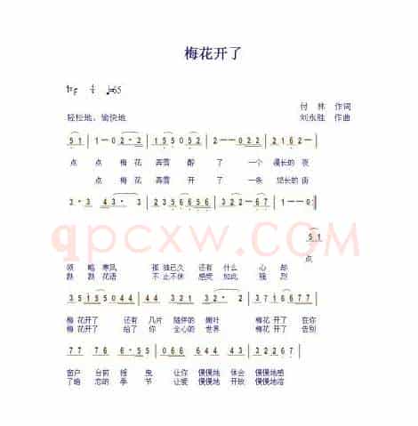 梅花开了