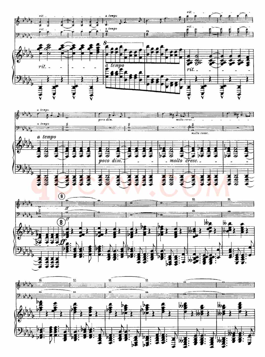 Franck《Piano Trio Op.1 No.1,F-sharp minor》(Ⅲ、小提琴+大提琴+钢琴伴奏)