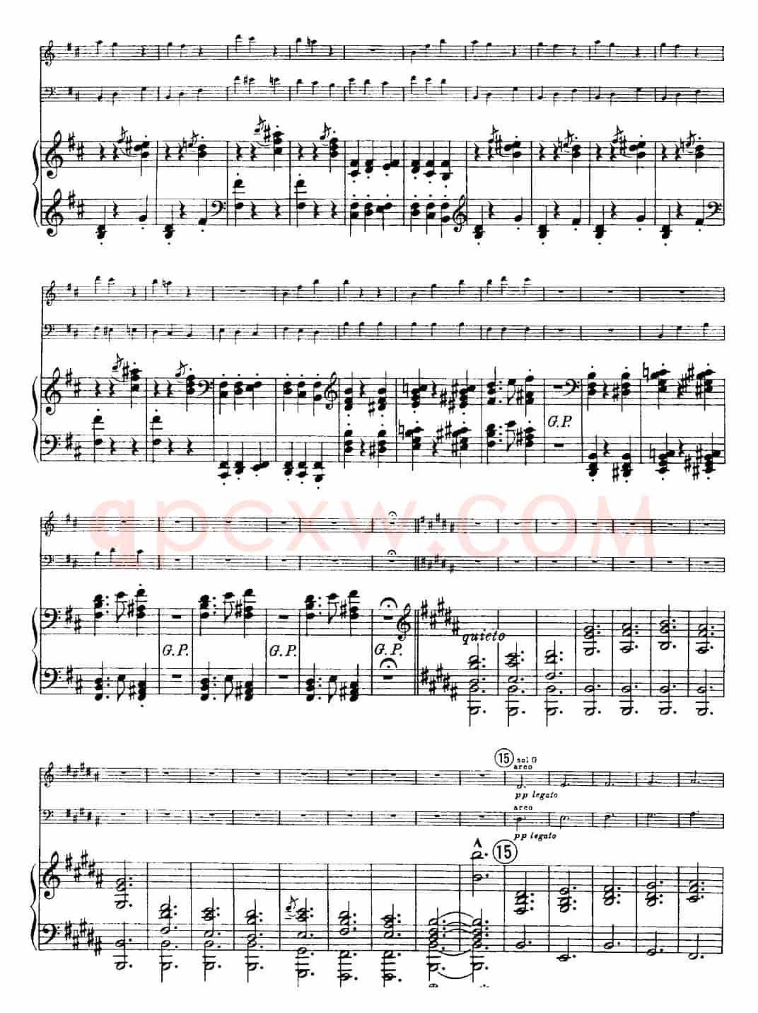 Franck《Piano Trio Op.1 No.1,F-sharp minor》(Ⅱ、小提琴+大提琴+钢琴伴奏)