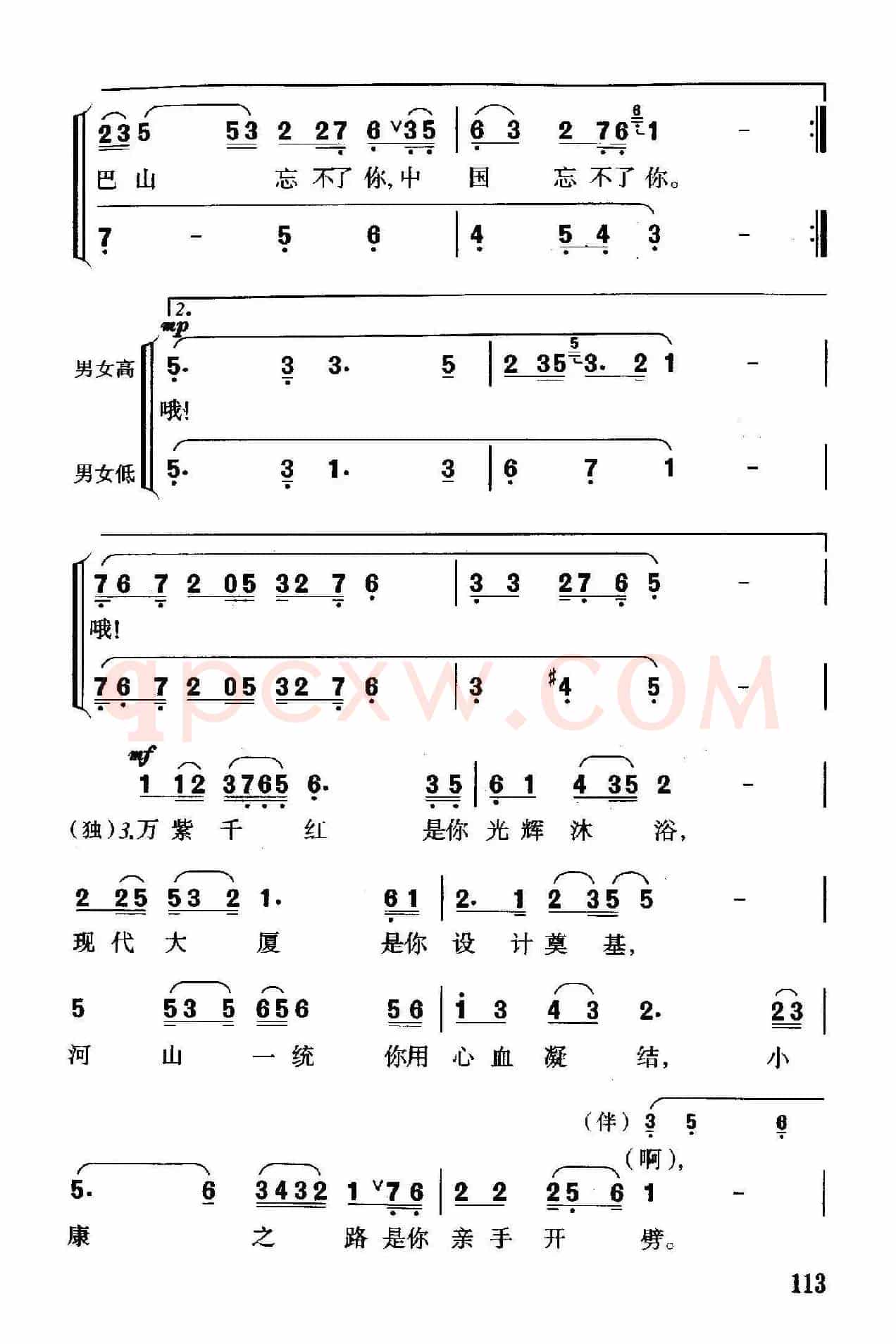 中国忘不了你（独唱+伴唱）