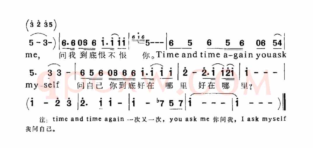 千万次地问（电视剧《北京人在纽约》片头歌）