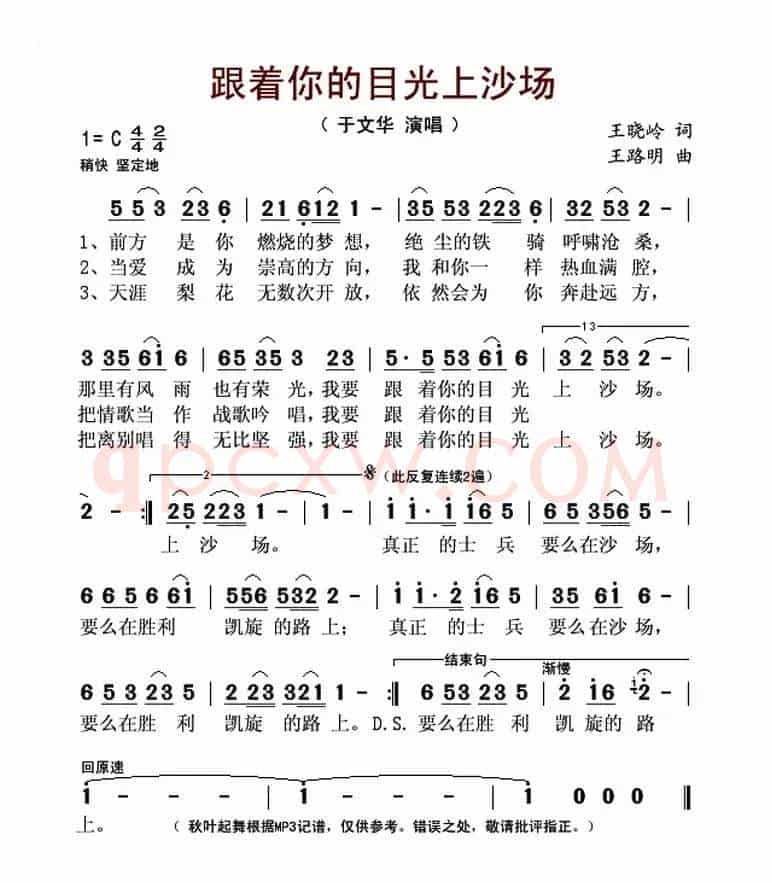跟着你的目光上沙场