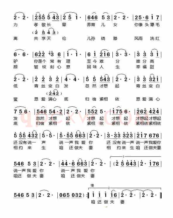 少年夫妻老来伴（邓华词 亚栓华曲）